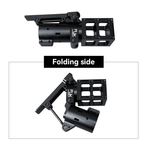 RJX Quick Release 35mm Folding Side Horizontal Arm Pipe Joint Plant Agriculture UAV Drone Foldable Tube Clamp Drone Folding Arm